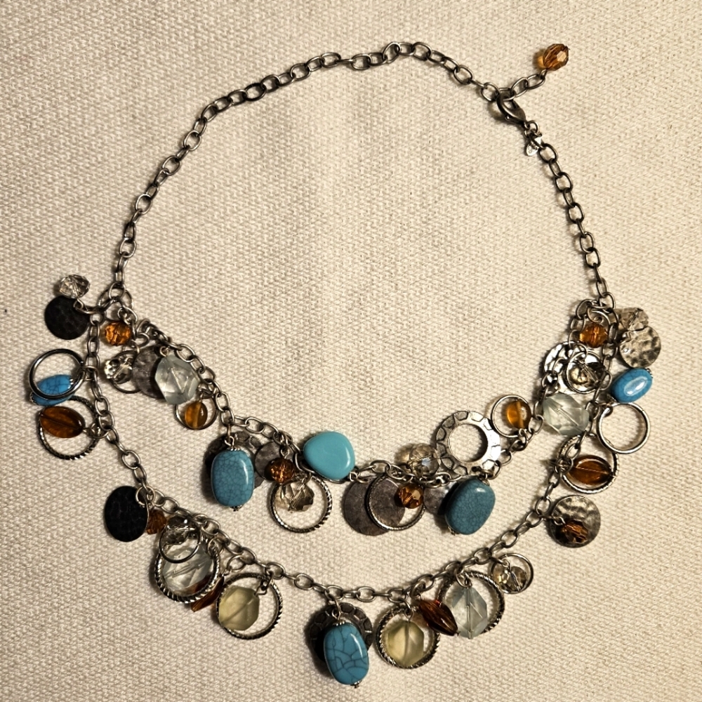 Premier Designs Silver Tone  Coastal Breeze Necklace